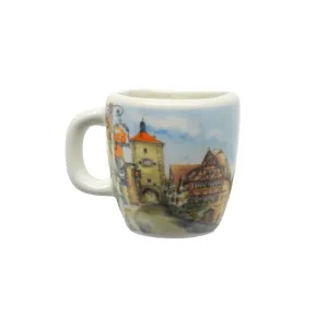European Village Scene Mug Magnets