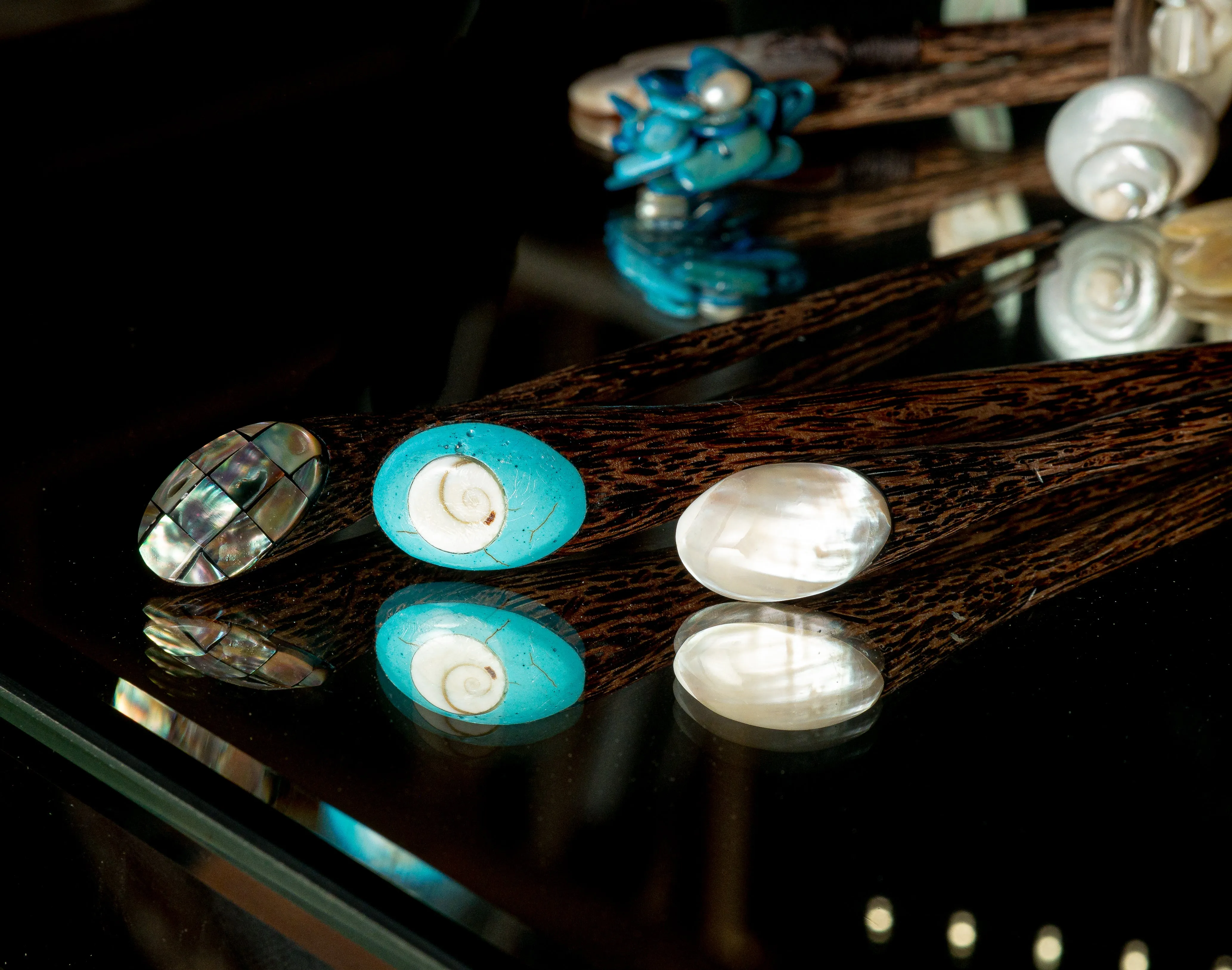Exquisite Handcrafted Natural Hair Pins - Vintage Hair Accessories for Women