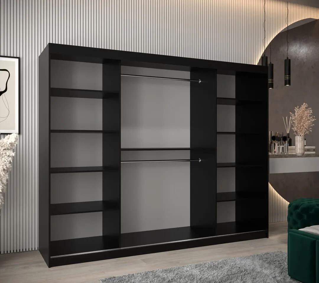 Flutes III Sliding Door Wardrobe 250cm