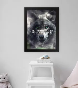 GADGETS WRAP Printed Photo Frame Matte Painting for Home Office Studio Living Room Decoration (11x17inch Black Framed) - Opiniion Of Sheep