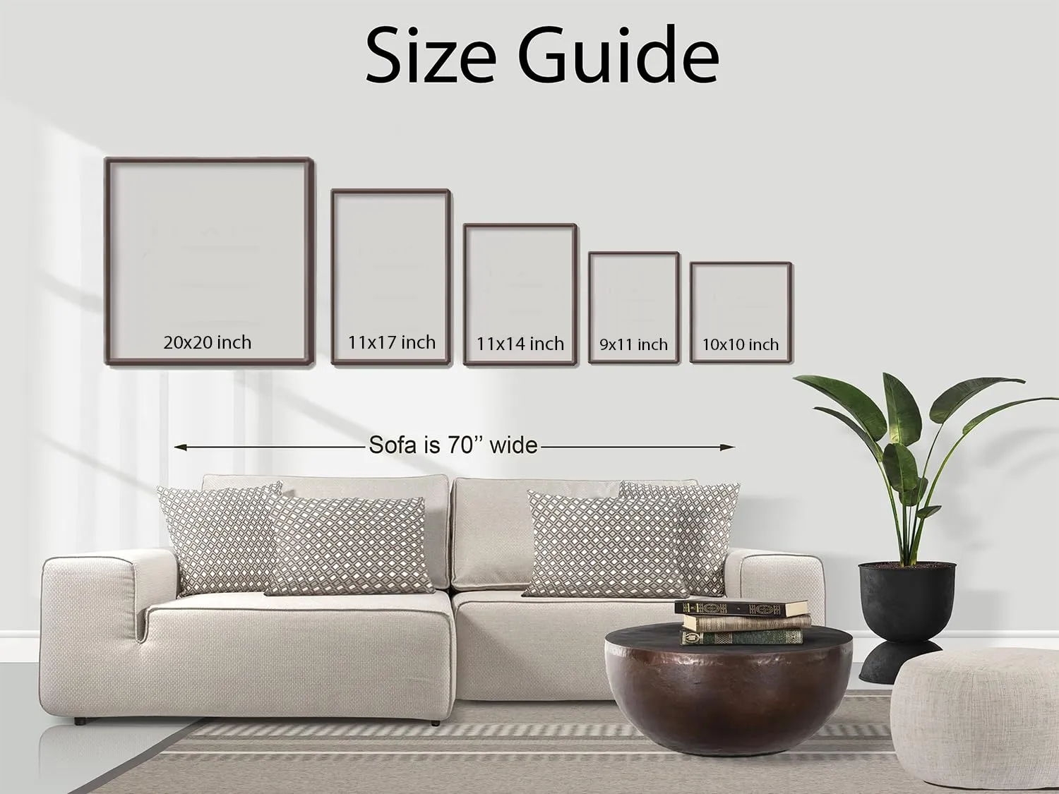 GADGETS WRAP Printed Photo Frame Matte Painting for Home Office Studio Living Room Decoration (17x11inch Black Framed) - Brown Cave Lines Abstract
