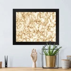 GADGETS WRAP Printed Photo Frame Matte Painting for Home Office Studio Living Room Decoration (17x11inch Black Framed) - Brown Cave Lines Abstract