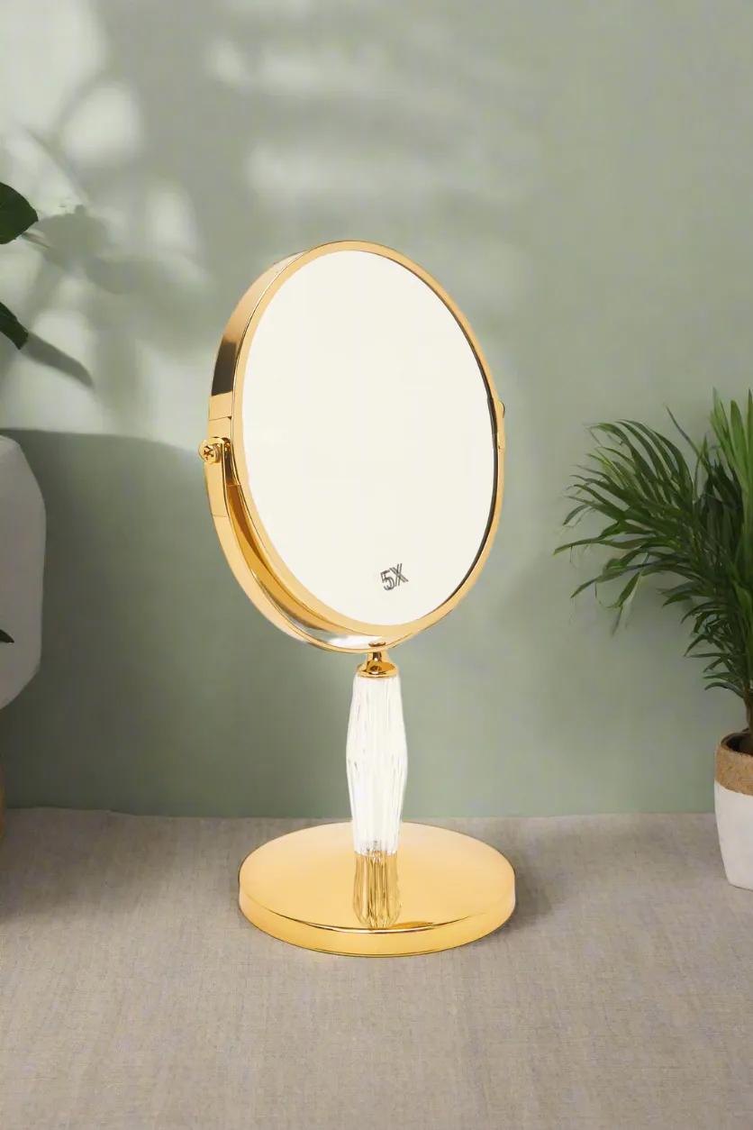 Gold Lucia Double Sided Vanity Mirror