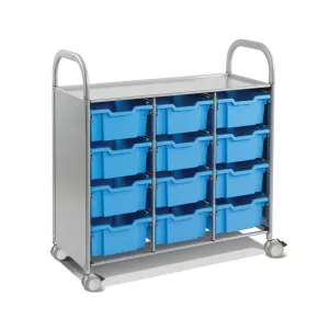 Gratnells Callero Plus Treble Cart - 12 Deep Trays