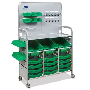 Gratnells MakerSpace Cart with 3 Deep & 12 Shallow Trays