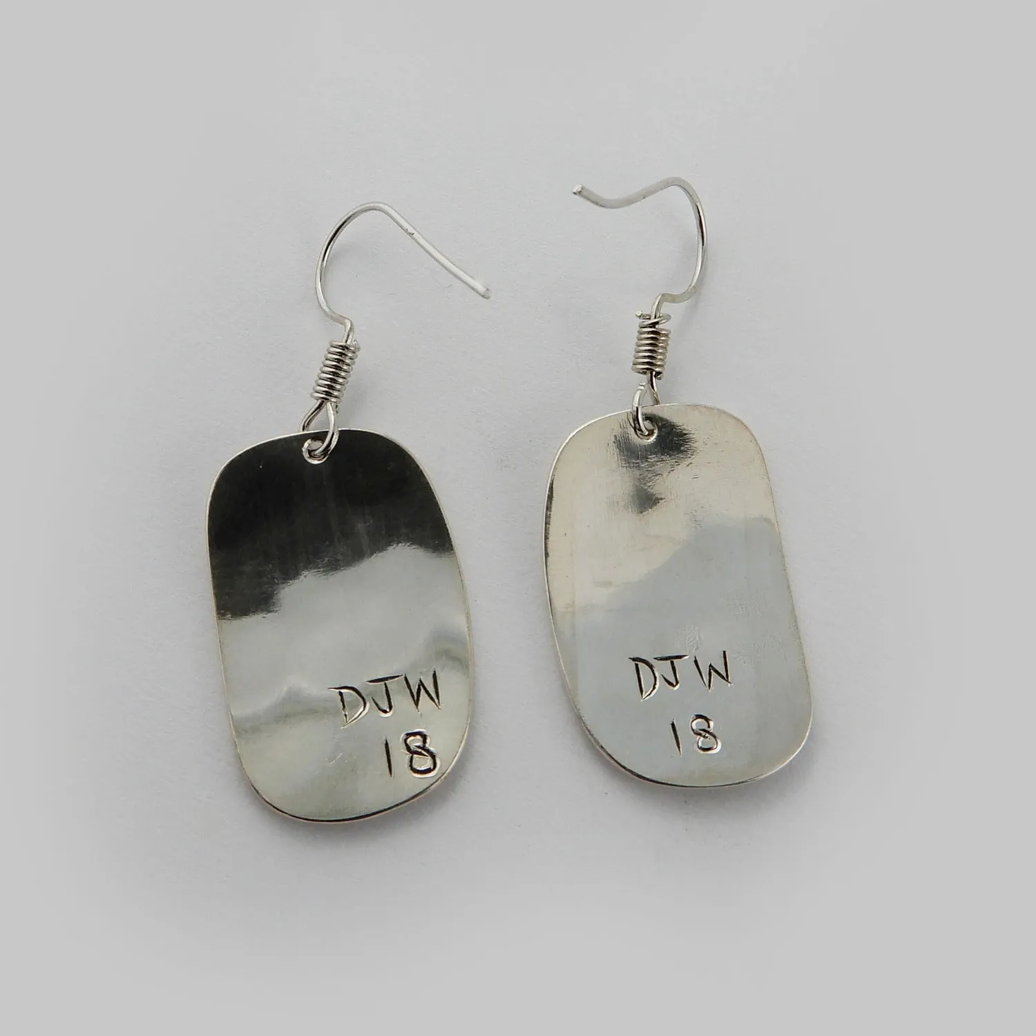 Haida Abstract Silver Earrings