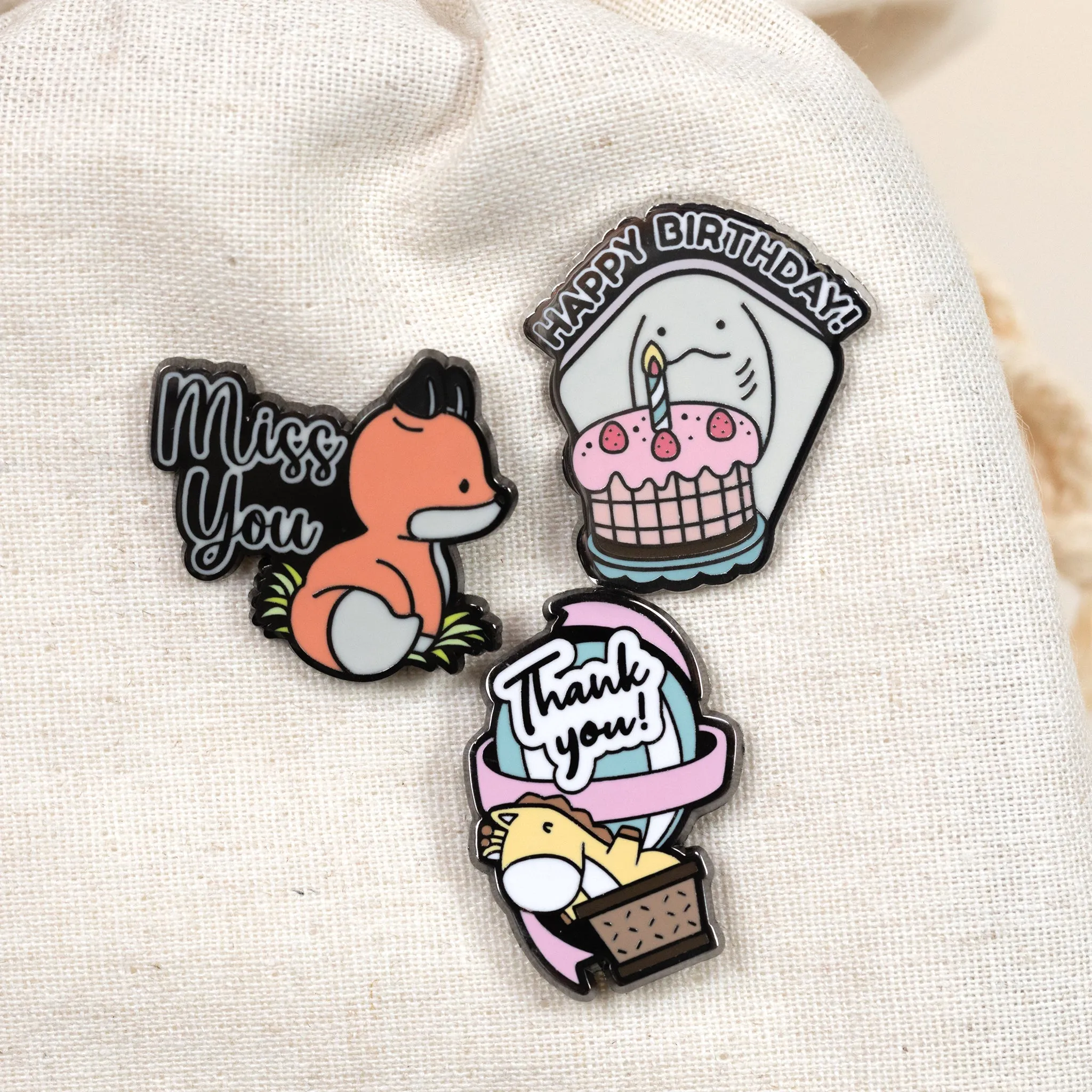 Happy Birthday Enamel Pin