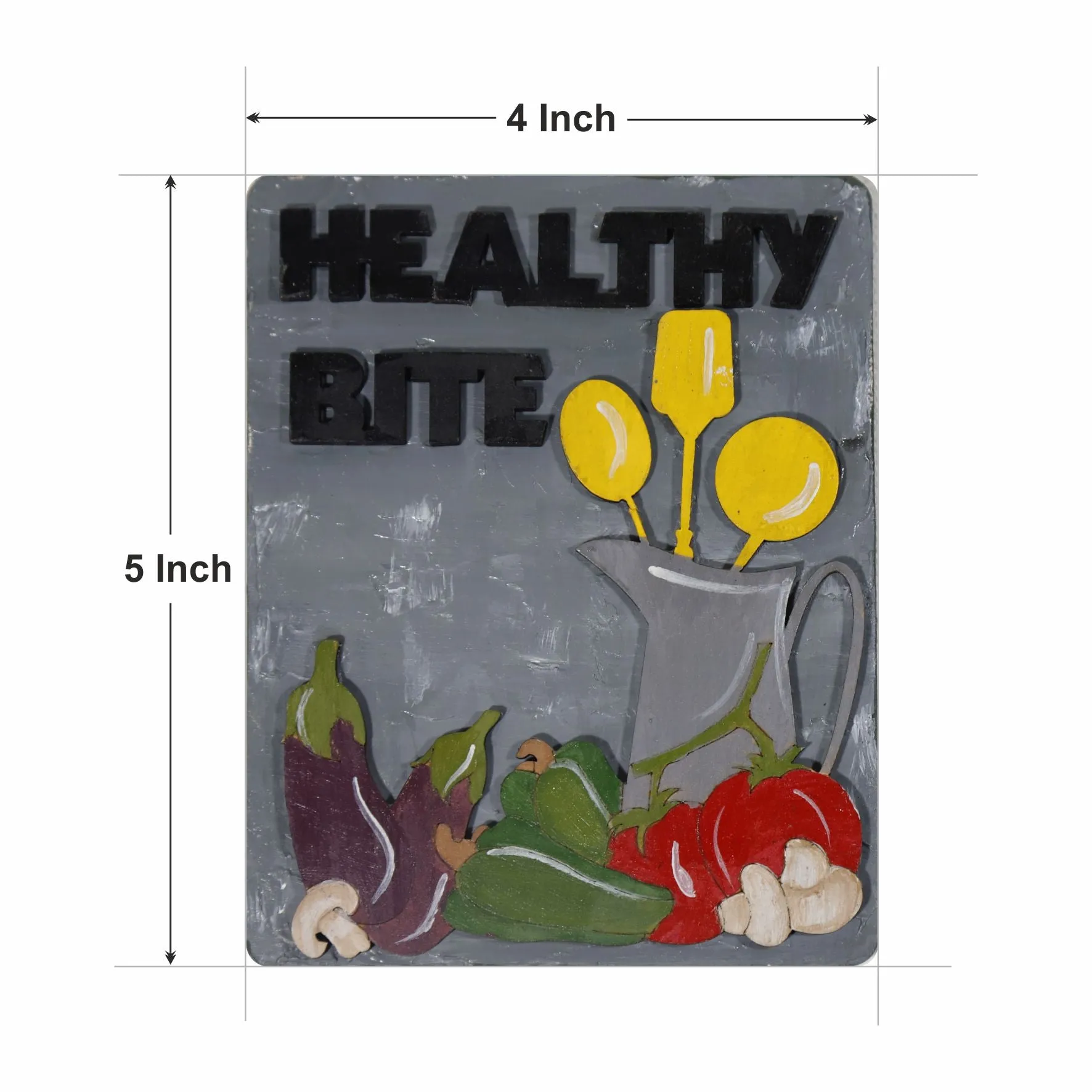 Healthy Bite Hand-Painted Fridge Magnet