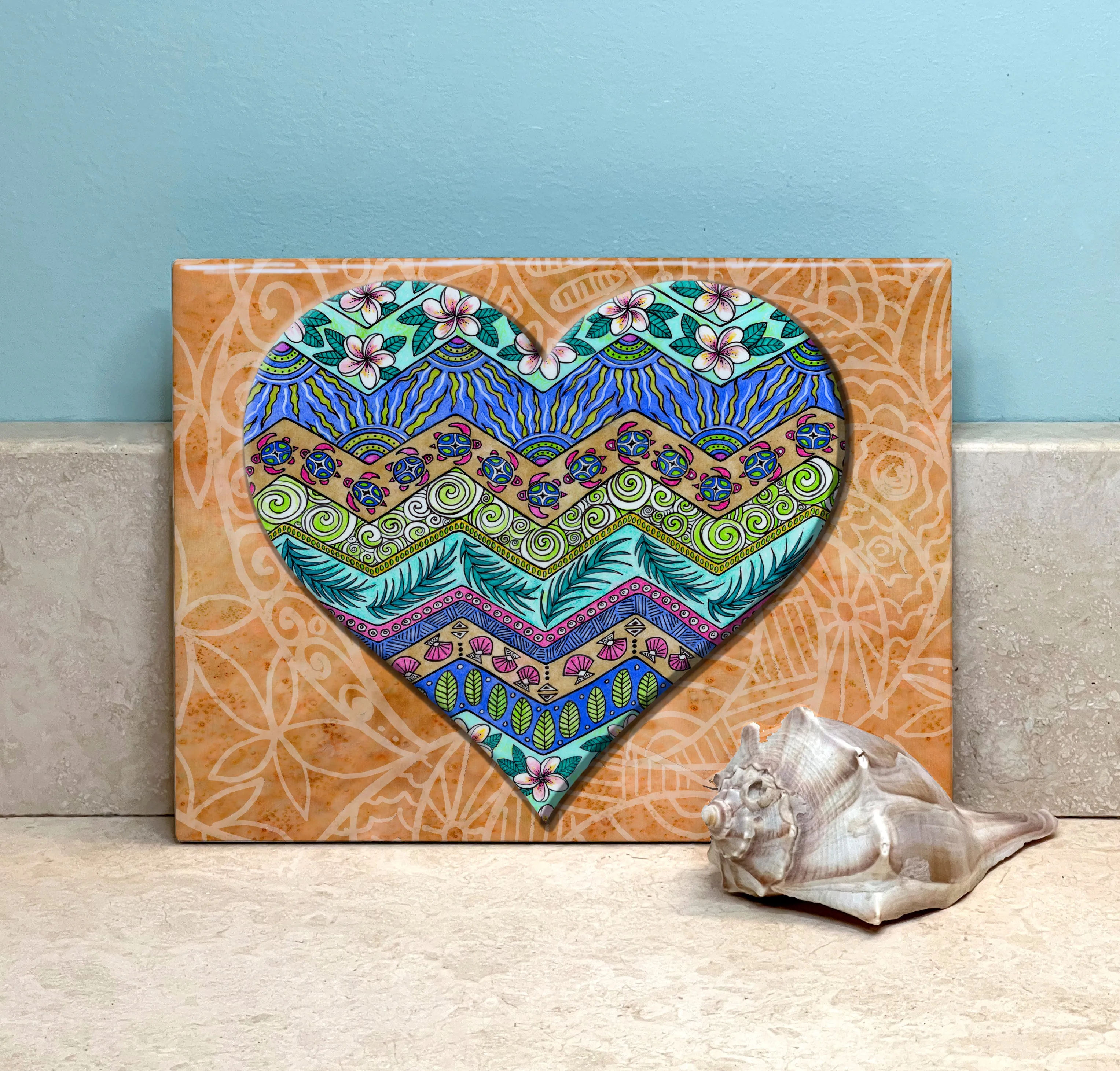 Island Love Ceramic Tile