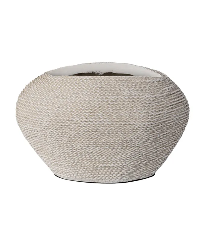 Ivory Roped Vase