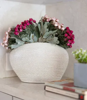 Ivory Roped Vase