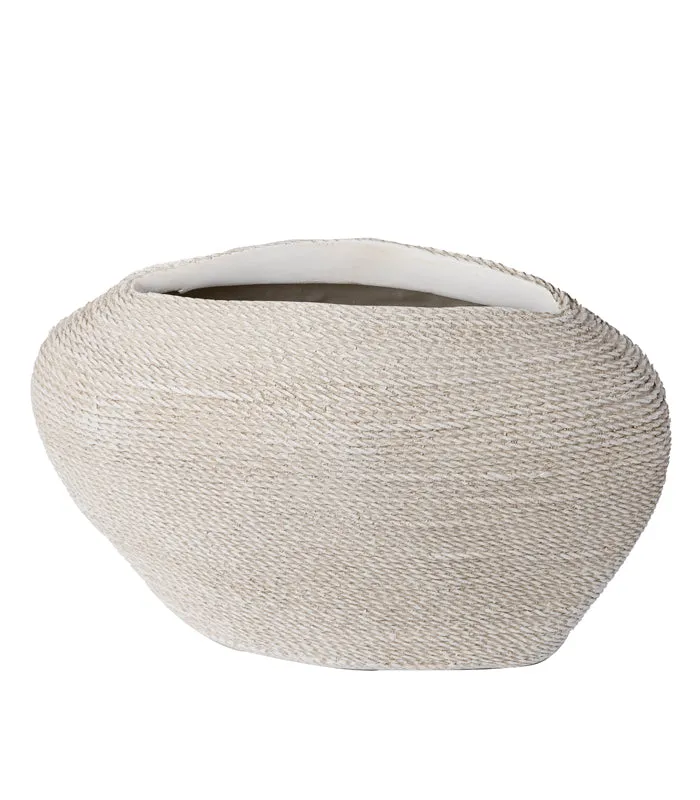 Ivory Roped Vase