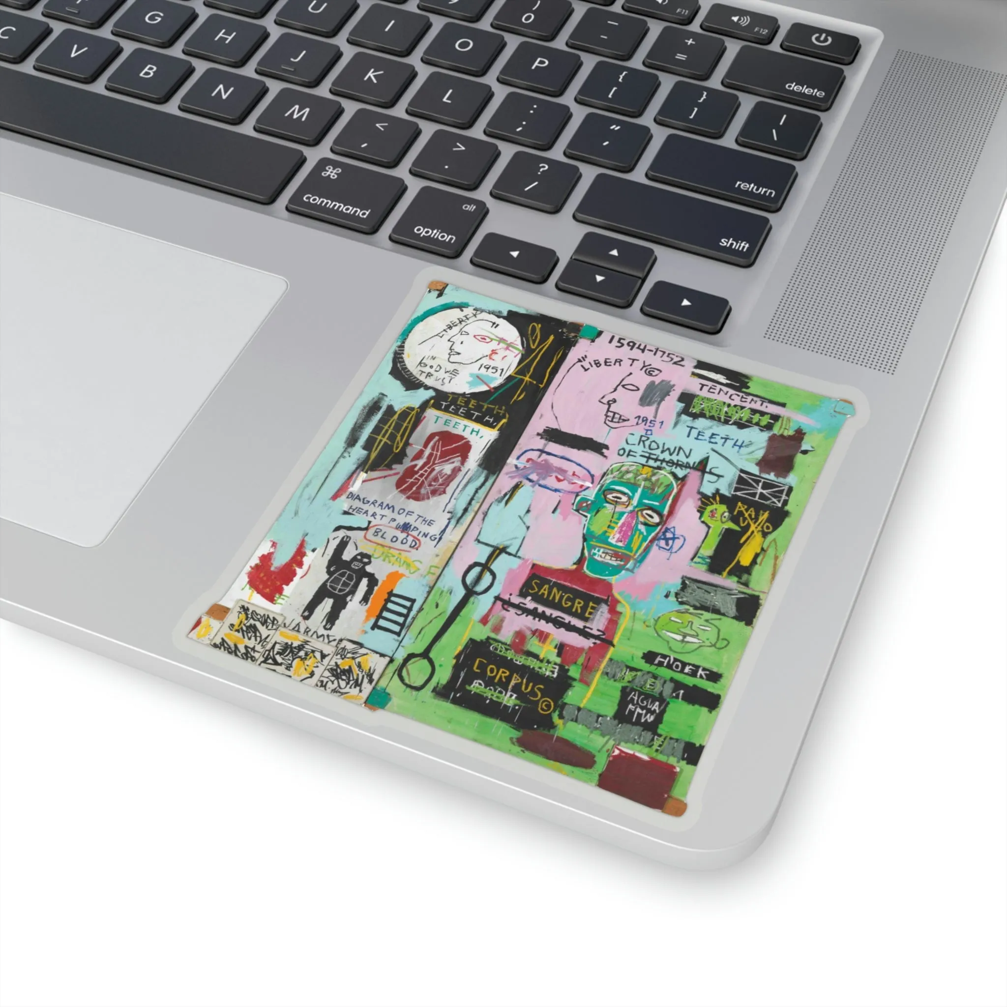 Jean-Michel Basquiat "In Italian" Artwork Vinyl Sticker