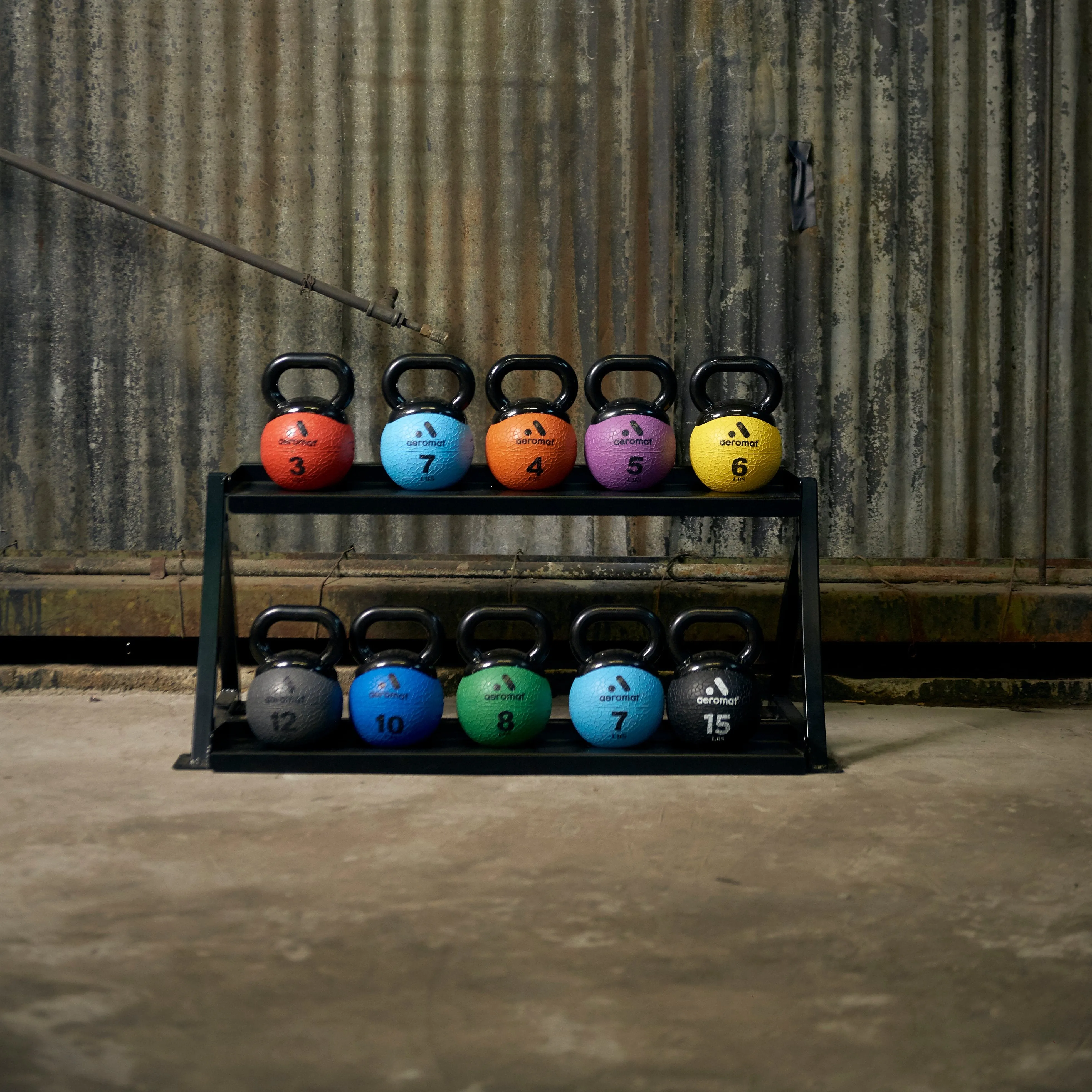 Kettlebell Medicine Ball Rack 2-TIER