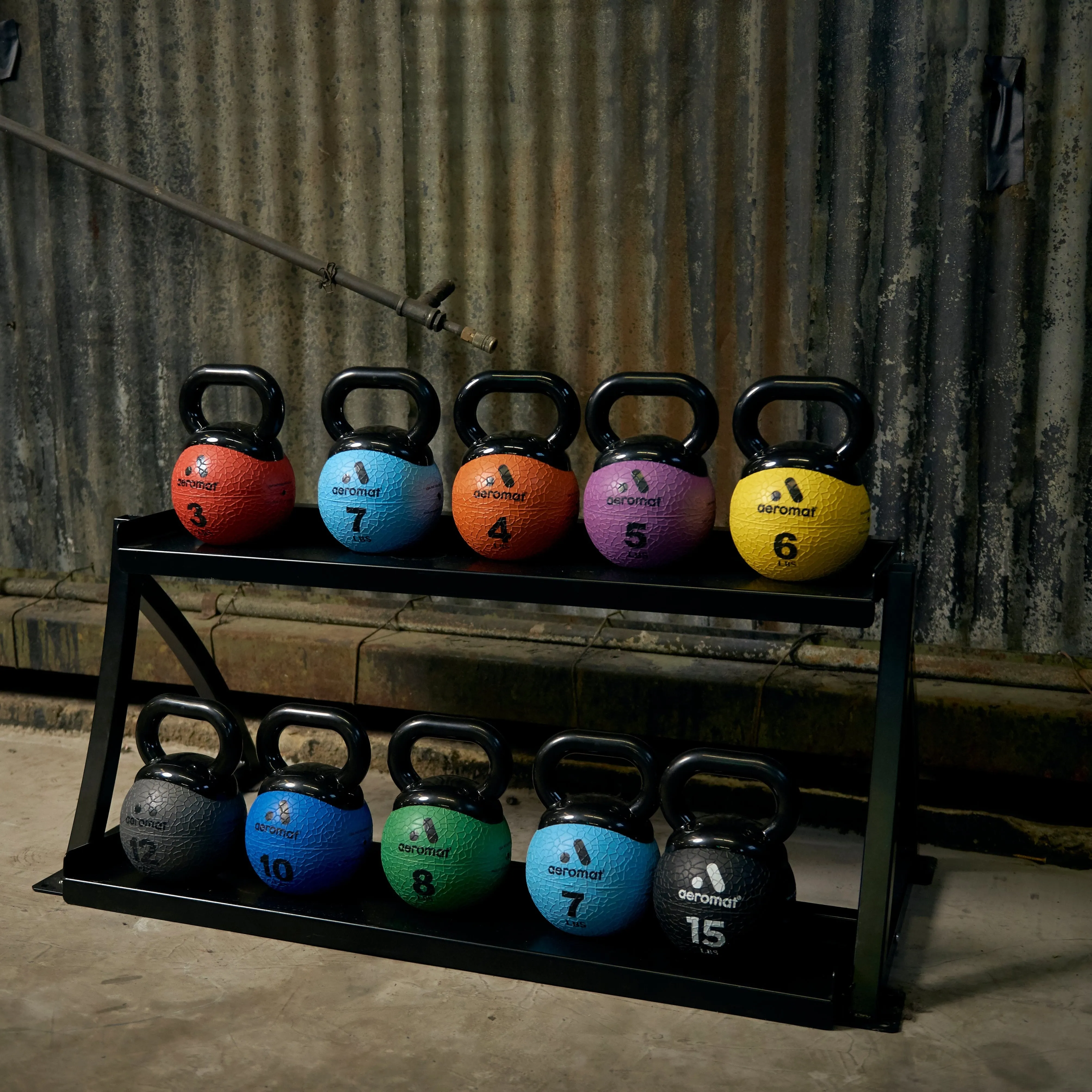 Kettlebell Medicine Ball Rack 2-TIER