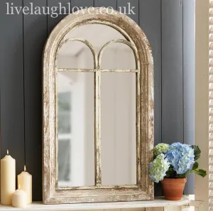 Large Rustic Arch Mirror