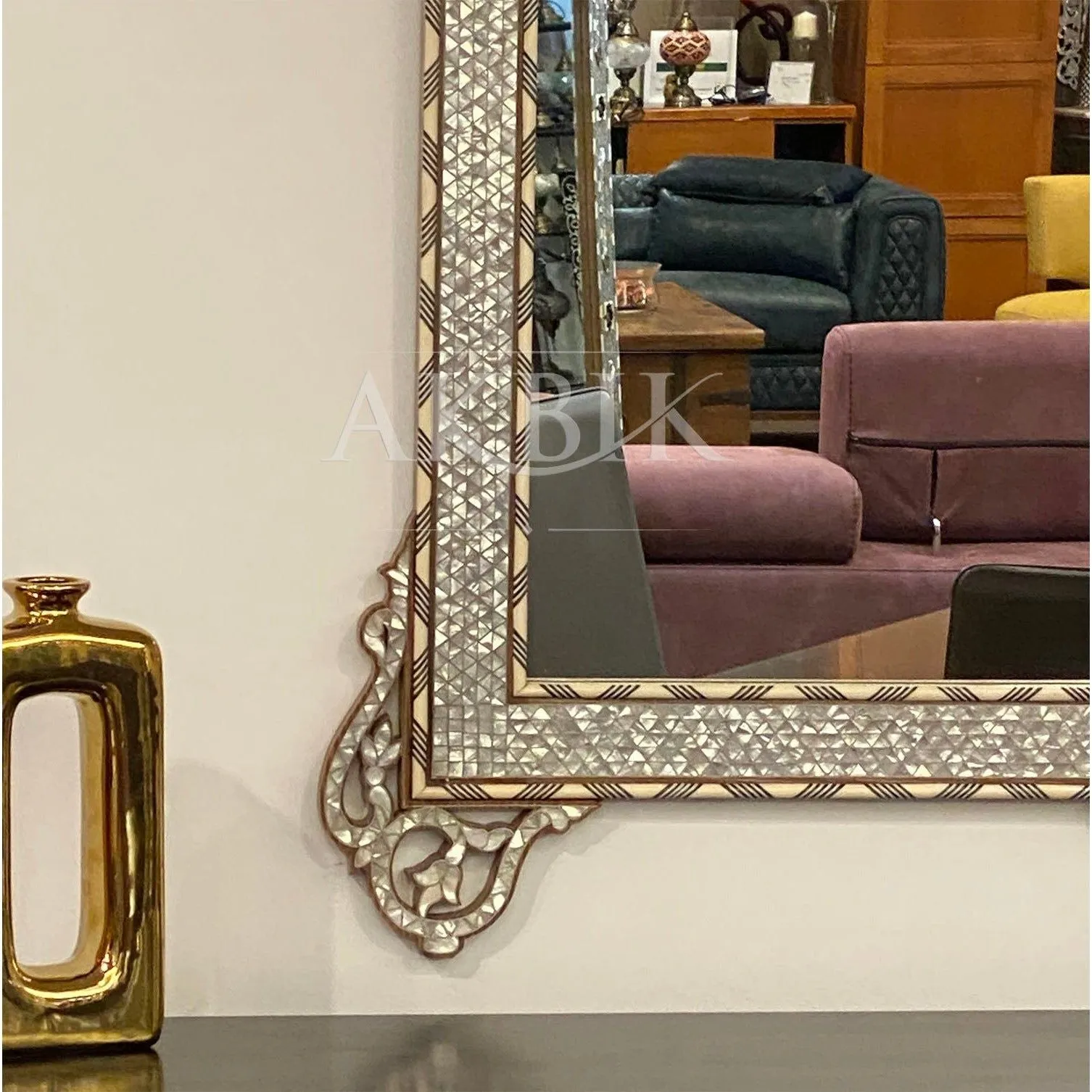 Luminescent Beauty: Lucidia Mother of Pearl Mirror