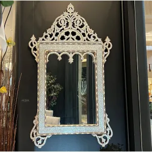 Luminescent Beauty: Lucidia Mother of Pearl Mirror