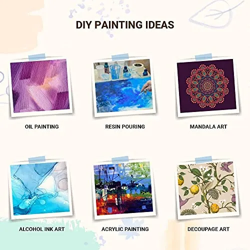 Maitri™ Set of 40(2.5 Inch) Flower Shape Plain MDF Shaped Magnets with Magnets Already Fixed to It | It is Suitable for All Type of Craft and Painting Activities