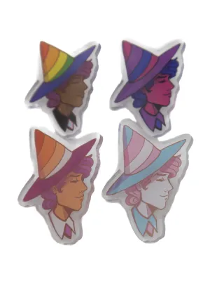 Masc Pride Witch Acrylic Pin