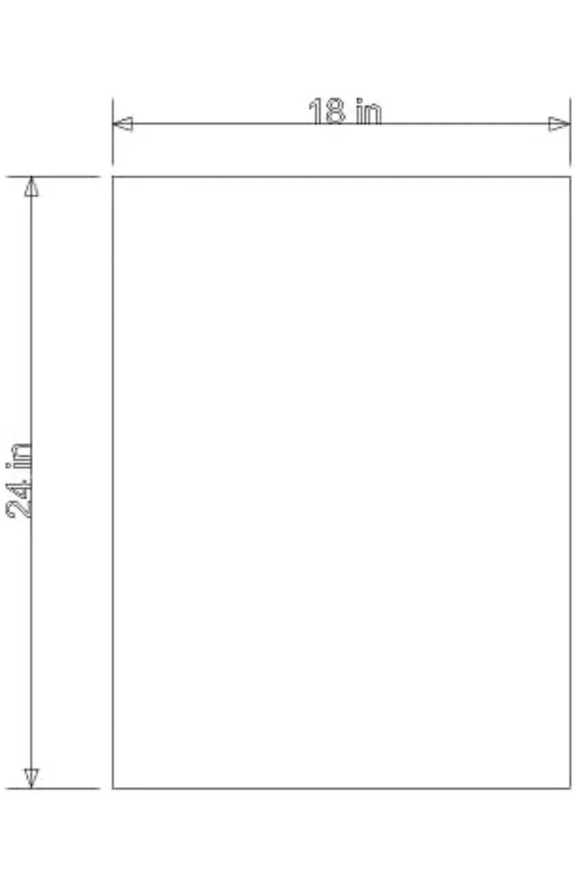 MERKEZI ART MA33 Wall Mirror for Bathroom, Living Room, Bedroom, Makeup Room (18 x 24 Inch, Simple Mirror)