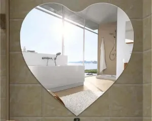 MERKEZI ART ME05 Wall Mirror for Bathroom, Living Room, Bedroom, Makeup Room (24 x 24 Inch, Simple Mirror)