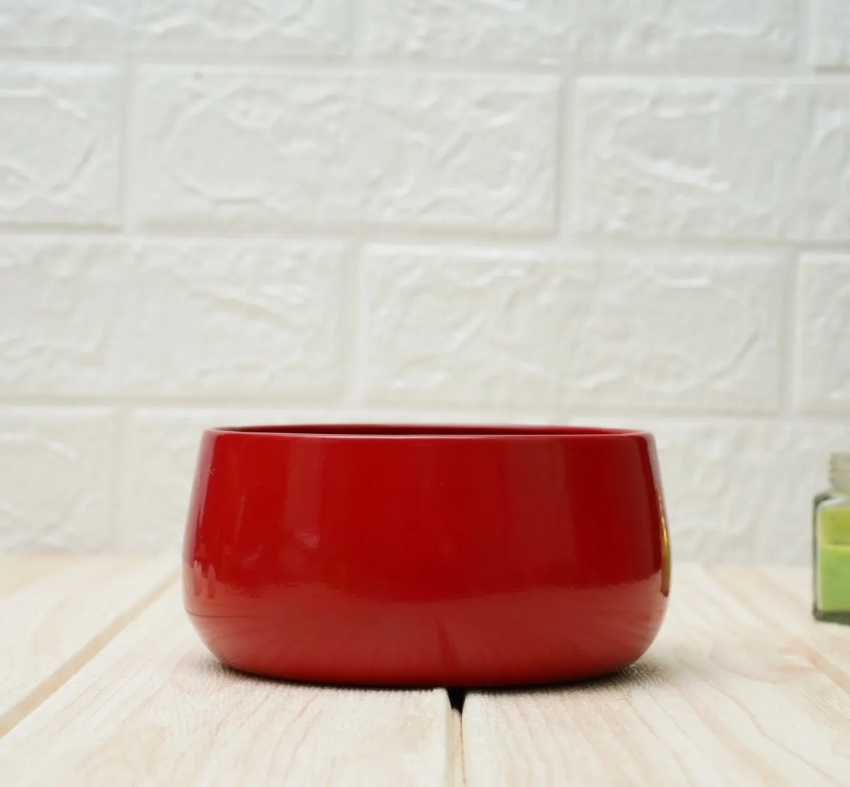 Metal Planters For Living Room (Red, Pack of 2)