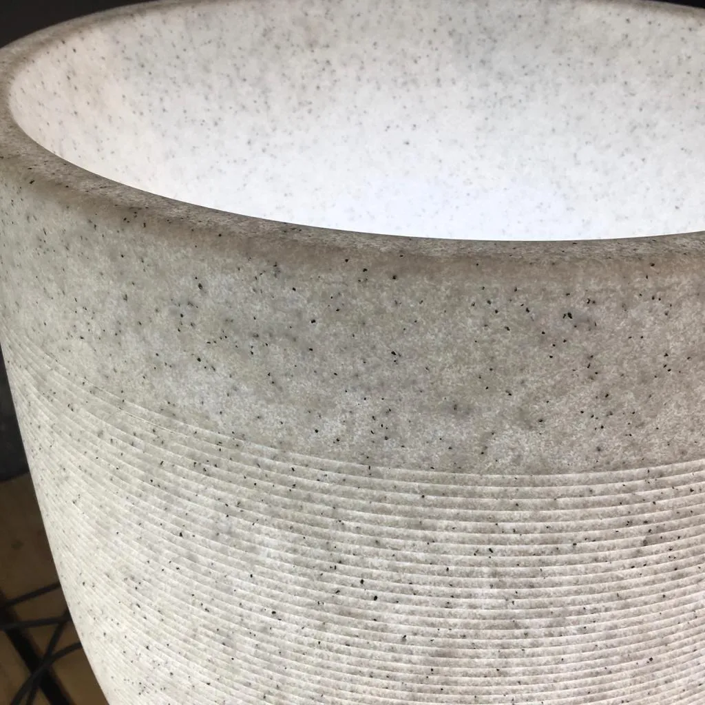 Milano Short Planter With/Without Illumination For Indoor Or Outdoor By Harshdeep - 1 Pc