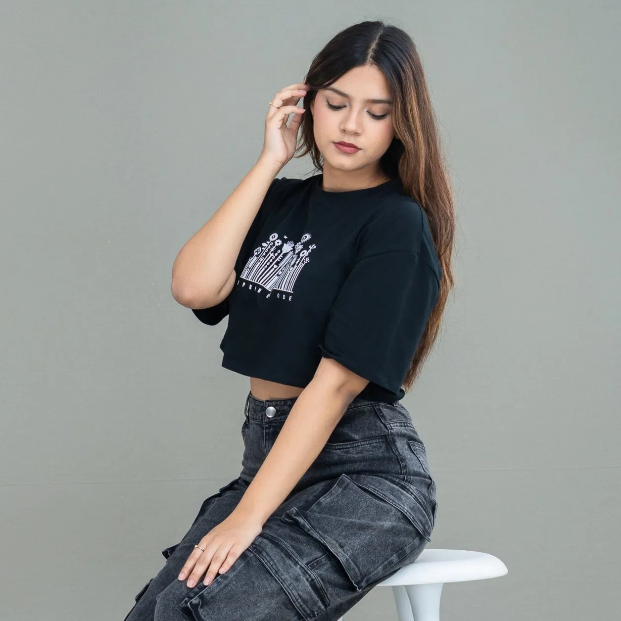 Mogana Over Crop T Shirt