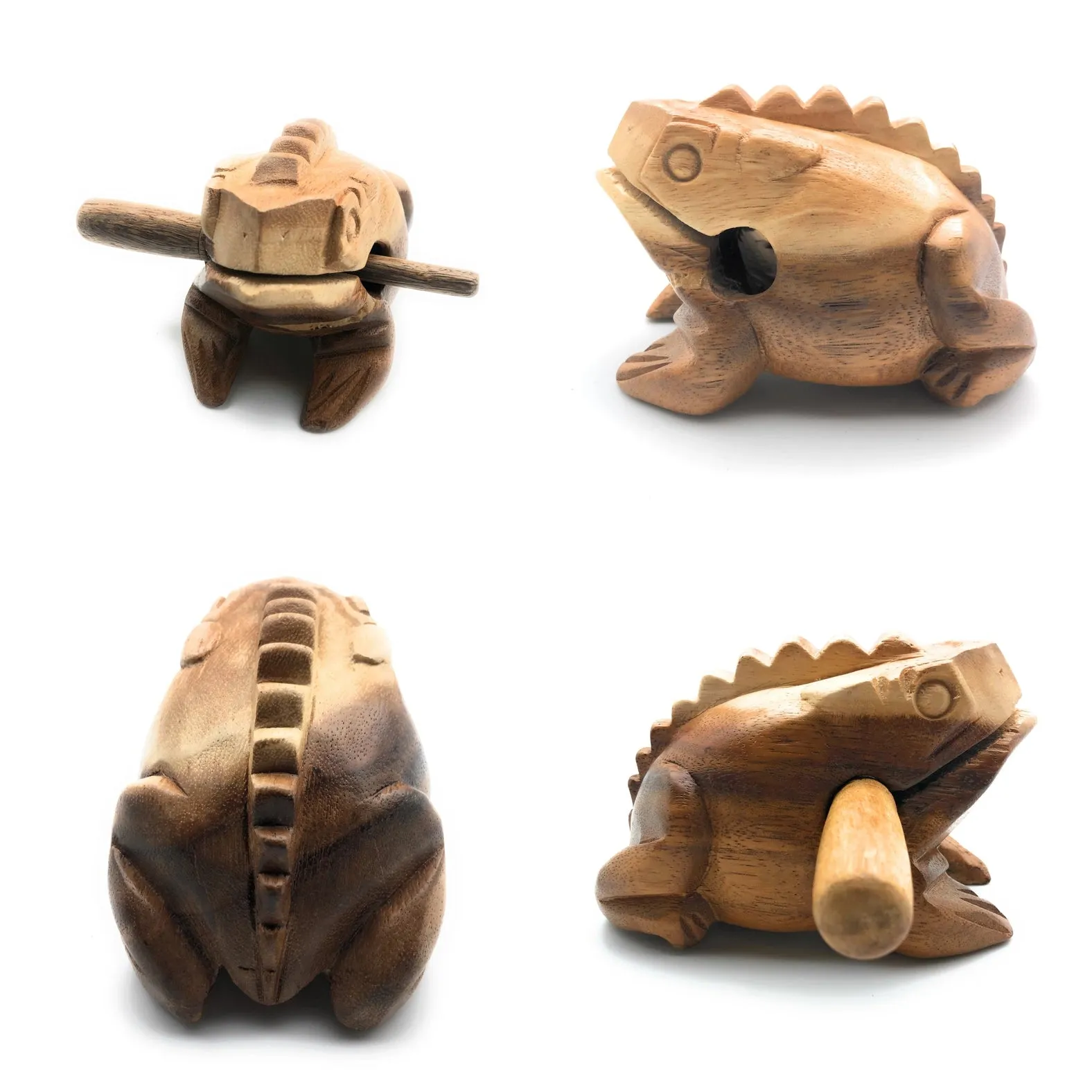 Natural Wooden Croaking Frog Drum