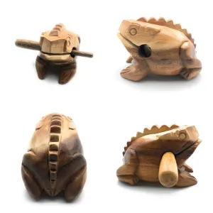 Natural Wooden Croaking Frog Drum
