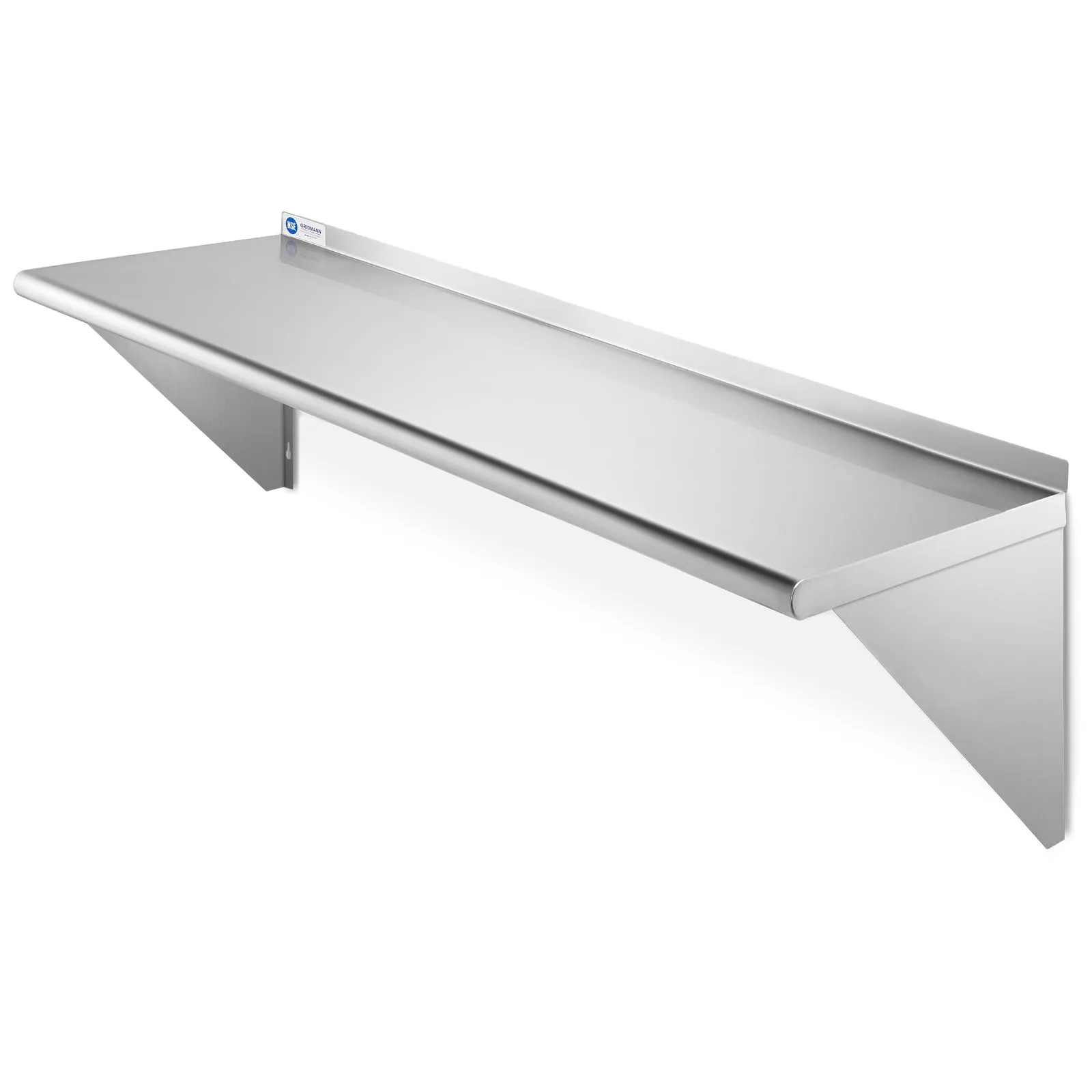 NSF Stainless Steel Wall-Mount Shelf 16 Gauge