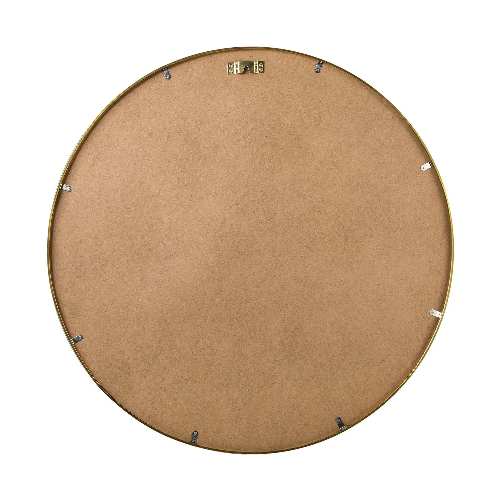 Oikiture Wall Mirrors Round Makeup Mirror Vanity Home Decro 50cm Gold Bedroom
