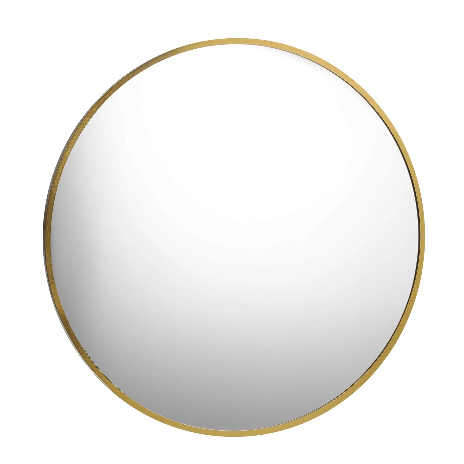 Oikiture Wall Mirrors Round Makeup Mirror Vanity Home Decro 50cm Gold Bedroom