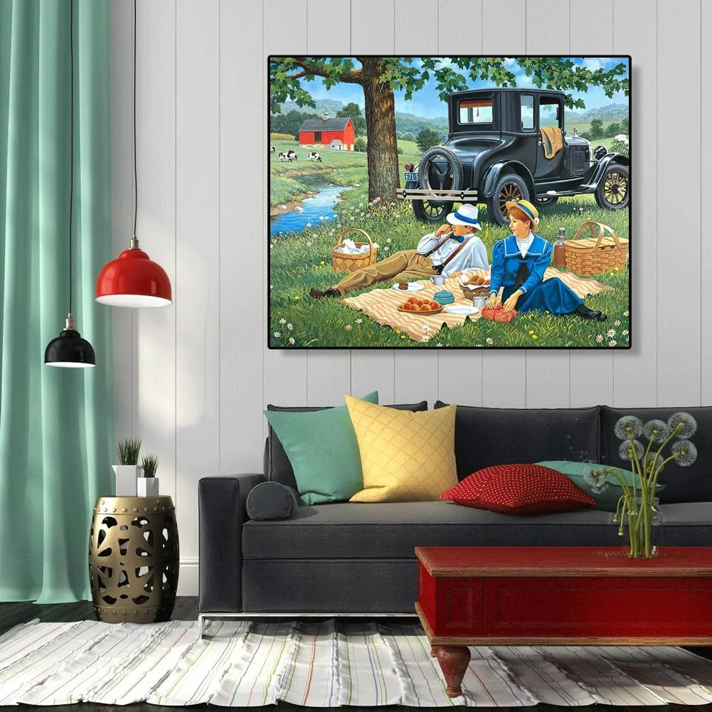 Outdoor-Paint By Numbers 50*40cm