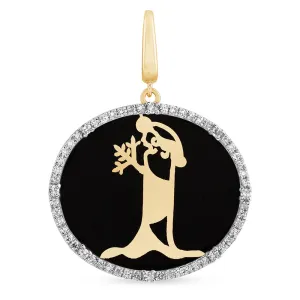 Oval Virgo Charm