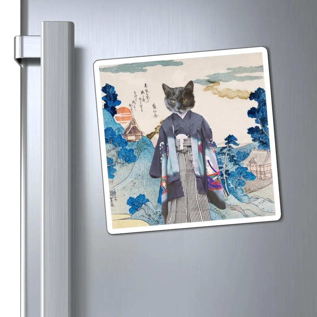 Personalized Japanese Cat Magnets