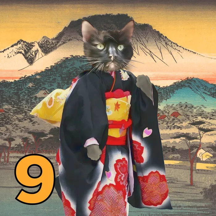 Personalized Japanese Cat Magnets