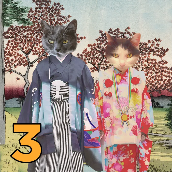 Personalized Japanese Cat Magnets