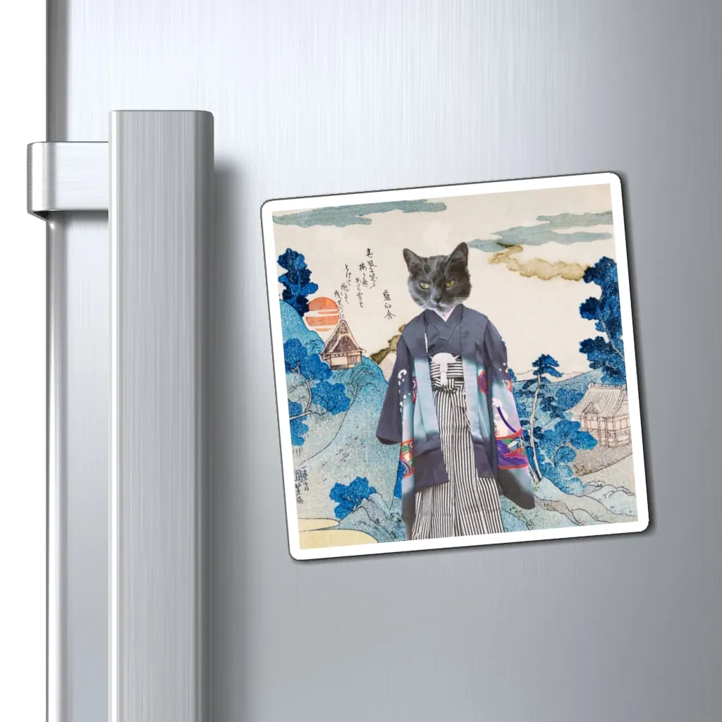 Personalized Japanese Cat Magnets