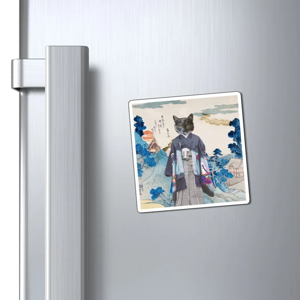 Personalized Japanese Cat Magnets