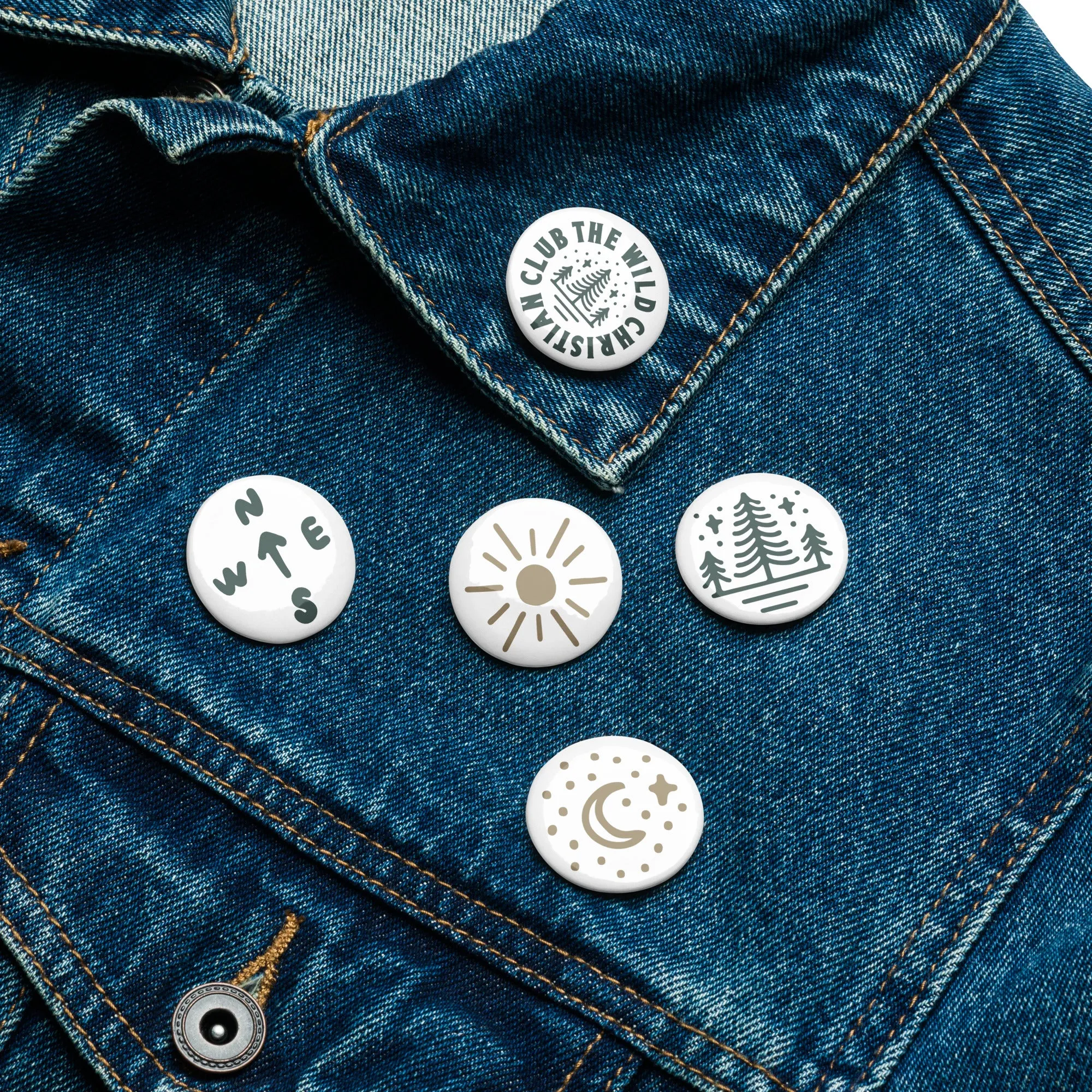 Pin Buttons (Set of 5) - TWCC