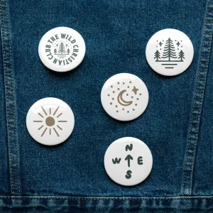 Pin Buttons (Set of 5) - TWCC