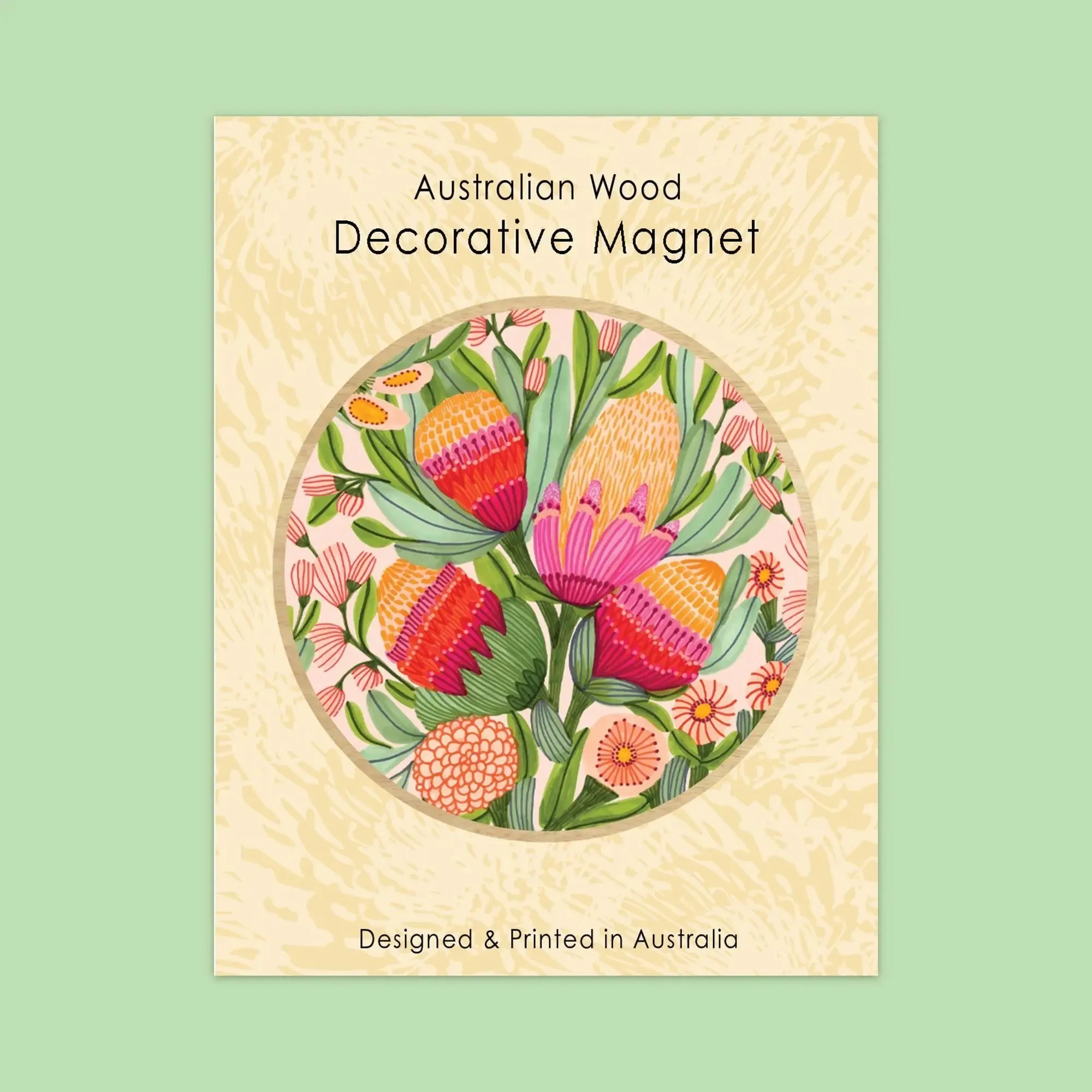 Proteas & Gum Blossoms Magnet Set