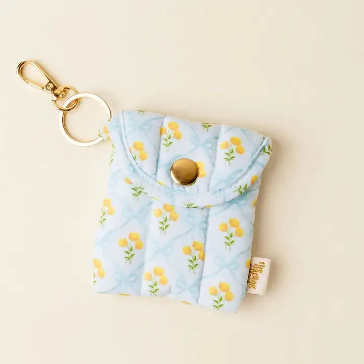 Puffy Earbud Case Keychain