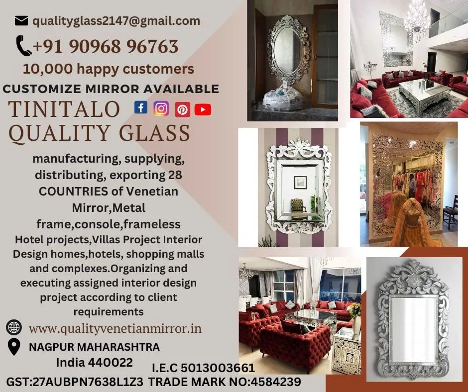 Quality Glass Modern Elegance Rectangular Wall-Mounted Mirror Metal Framed Wall Mirror Bathroom Mirror Living Room Mirror Home Decor Mirror 18 x 36 Inches Antique Silver MF 97