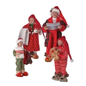 Regency International 13-16" Fabric Chilin At Home Carolers, Set of 4