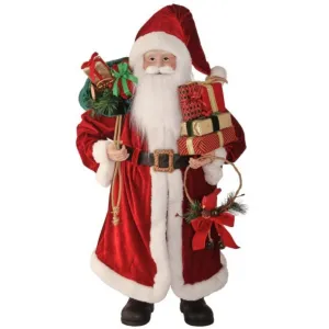Regency International 36" Fabric/Resin Cardinal Court Santa