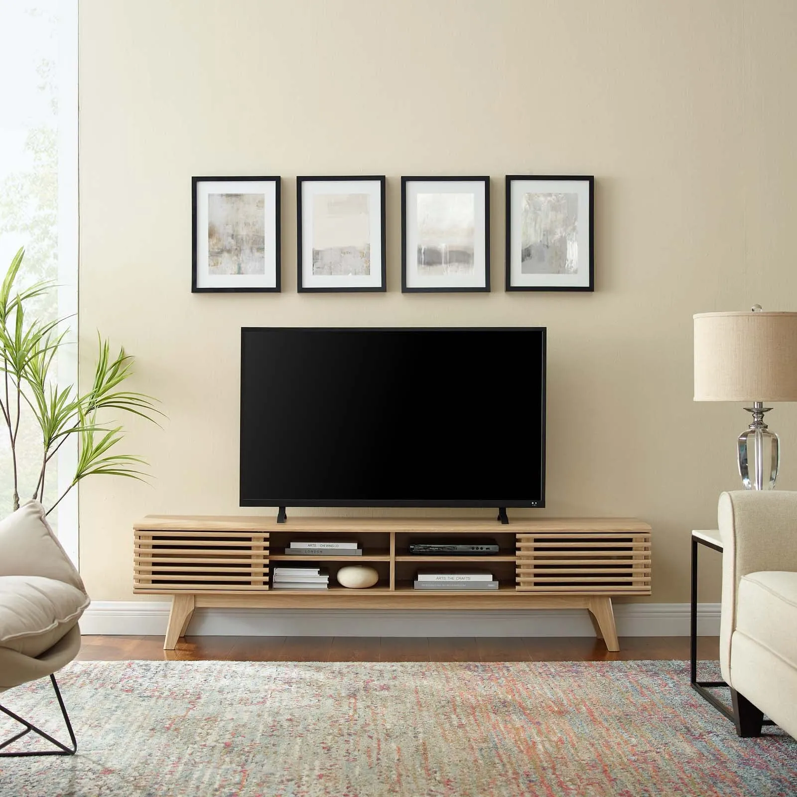 Render 70" Entertainment Center Tv Stand