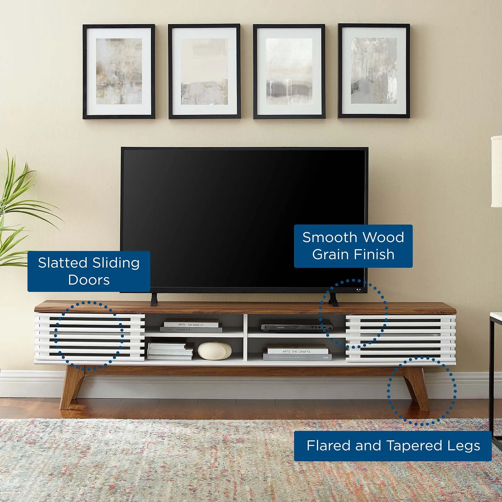 Render 70" Entertainment Center Tv Stand